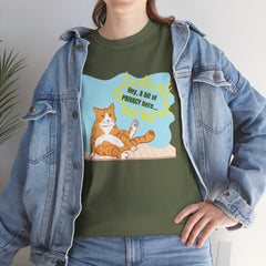 Hey Can I Get a Bit of PRIVACY Here..Orange Cat Graphic T-Shirt