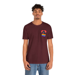 Pride Heart Tee 1— Rainbow Heart Graphic T-Shirt