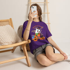 Halloween Witchy Samoyed — Cute Spooky Pumpkin Cauldron Tee
