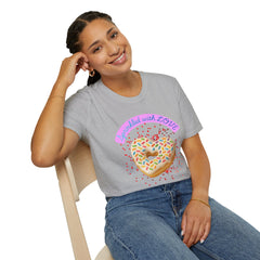 Sprinkled With Love Heart Donut Graphic Tee