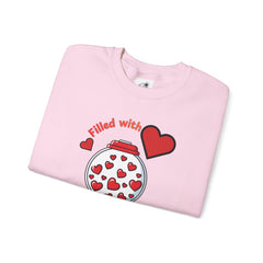 Filled with Love Unisex Heavy Blend™ Crewneck Sweatshirt