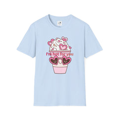 I'm Hot For You Coffee Cup Tee — Cute Valentine's Day Graphic T-Shirt