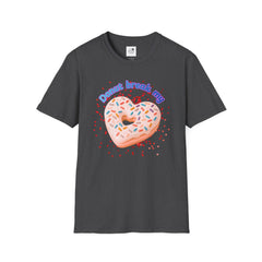 "Donut Break My Heart" Sprinkle Heart Donut Graphic Tshirt