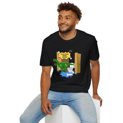 Funny Dinosaur Bathroom Humor T-Shirt