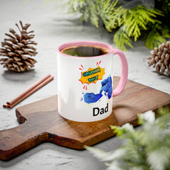 Dad Coffee Mug — "Crushin' SH!t" Blue Rock Gamer Mug (11oz & 15oz)