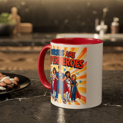 Nurses Are Superheroes Coffee Mug M/F — Colorful 11oz/15oz Gift
