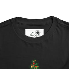 Toddler Tee — Cute Christmas Family Pets Under Festive Tree Holiday Shirt
