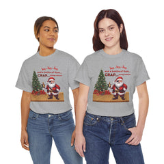 Santa “ho-ho-ho and a bottle of Rum…CRAP” Holiday Tee shirt