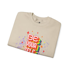 Be Yourself Rainbow Crewneck Sweatshirt