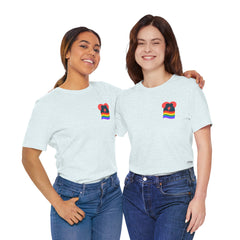 Pride Heart Pocket Tee — Rainbow LGBTQ+ Short Sleeve T-Shirt