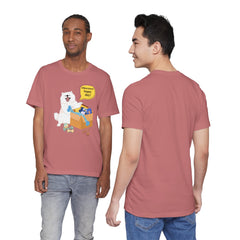 "Ohwoooo happy day!"  Happy Dog with treat delivery T‑Shirt — Pet Gift