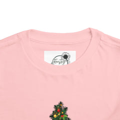 Toddler Tee — Cute Christmas Family Pets Under Festive Tree Holiday Shirt