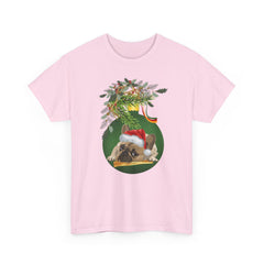 Christmas Pug Ornament and Mistletoe T-Shirt