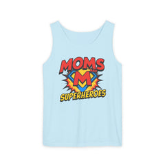 Mom’s Superheroes Tank Top Comic Book Style Shirt