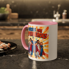 Nurses Are Superheroes Coffee Mug M/F — Colorful 11oz/15oz Gift