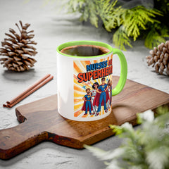 Nurses Are Superheroes Coffee Mug M/F — Colorful 11oz/15oz Gift