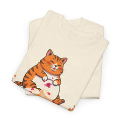 "I Want Some Jelly In My Belly"T-Shirt — Cute Cat Donut Design