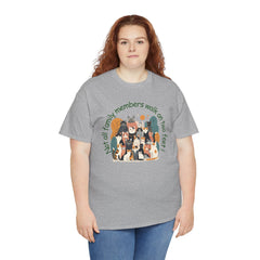 "Not All Family Members Walk on Two Feet" Cute Cat Family Graphic Tee