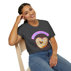 Sprinkled With Love Heart Donut Graphic Tee