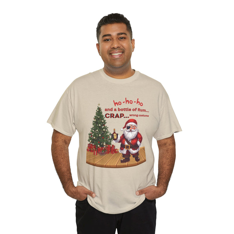 Santa “ho-ho-ho and a bottle of Rum…CRAP” Holiday Tee shirt