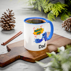 Dad Coffee Mug — "Crushin' SH!t" Blue Rock Gamer Mug (11oz & 15oz)
