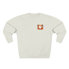Autumn Samoyed Sweatshirt 2 sided design— Cute White Dog Fall Crewneck