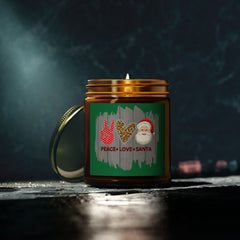 Christmas Scented Candles, Coconut Apricot Wax (4oz, 9oz)