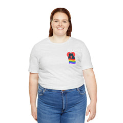 Pride Heart Pocket Tee — Rainbow LGBTQ+ Short Sleeve T-Shirt