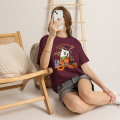 Halloween Witchy Samoyed — Cute Spooky Pumpkin Cauldron Tee