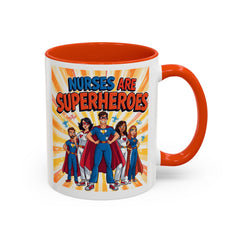 Nurses Are Superheroes Coffee Mug M/F — Colorful 11oz/15oz Gift