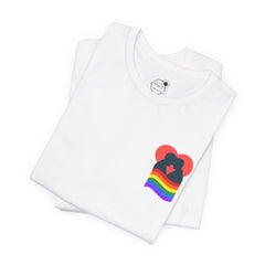 Pride Heart Tee 1— Rainbow Heart Graphic T-Shirt