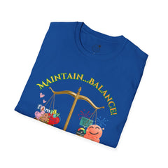 Maintain Balance - Love, Life, Health Equals Happiness Scale Design