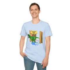 Funny Dinosaur Bathroom Humor T-Shirt