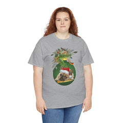 Christmas Pug Ornament and Mistletoe T-Shirt