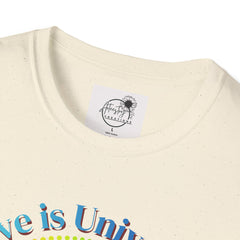 Love Is Universal T-Shirt — Rainbow Spiral Pride Tee