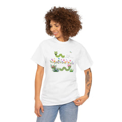 Cute Garden Worm Whimsical Springtime Tee