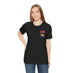 Pride Heart Pocket Tee — Rainbow LGBTQ+ Short Sleeve T-Shirt