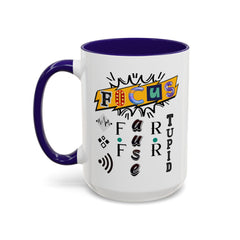 Focus Funny Wordplay Mug — Colorful 11oz/15oz Ceramic Coffee Cup