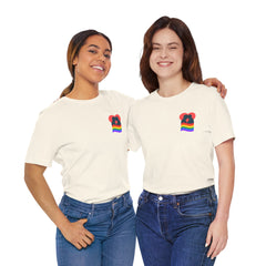 Pride Heart Pocket Tee — Rainbow LGBTQ+ Short Sleeve T-Shirt