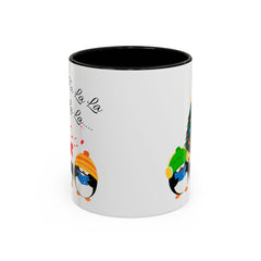 Coffee Mug Penguin Singing Design 11, 15oz