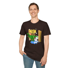 Funny Dinosaur Bathroom Humor T-Shirt