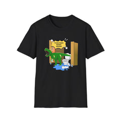 Funny Dinosaur Bathroom Humor T-Shirt