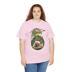 Christmas Pug Ornament and Mistletoe T-Shirt