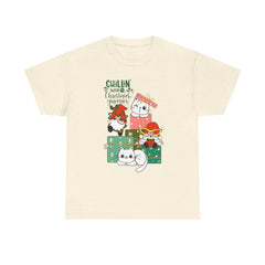 Christmas Cats T-Shirt — Cute Holiday Kitty Gift Tee (Chillin’ with My Felines)