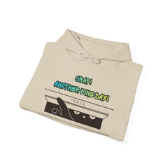"Another Fine Day?" Cat Peeking Graphic Pullover Hoodie