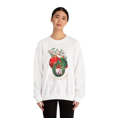 "Joy to the World" Holiday Knome Pullover Ornament Crewneck Sweatshirt