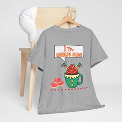 I'm Really Fine Tee — Cute Elf in a coffee cup Graphic T-Shirt