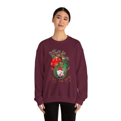 "Joy to the World" Holiday Knome Pullover Ornament Crewneck Sweatshirt