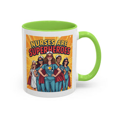 Nurses Are Superheroes Coffee Mug — Colorful 11oz/15oz Gift for Nurses