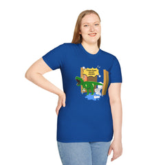 Funny Dinosaur Bathroom Humor T-Shirt